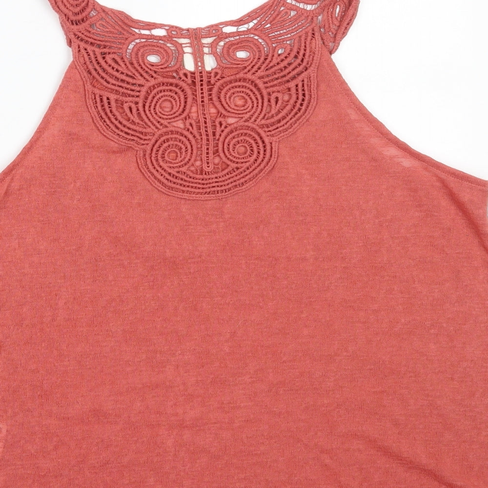 H&M Womens Red   Basic Tank Size S