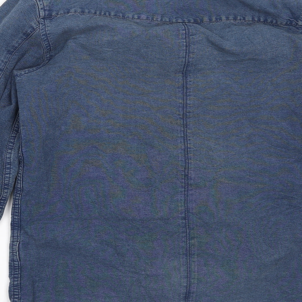 Wezc Mens Blue    Button-Up Size S