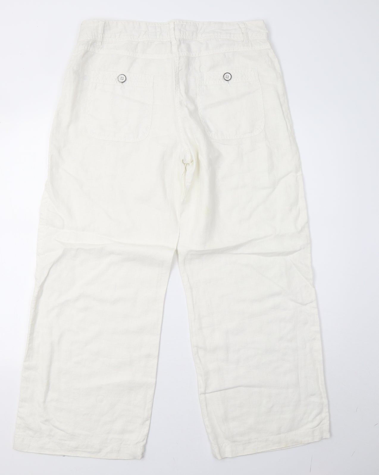 George Womens White   Trousers  Size 14 L29 in