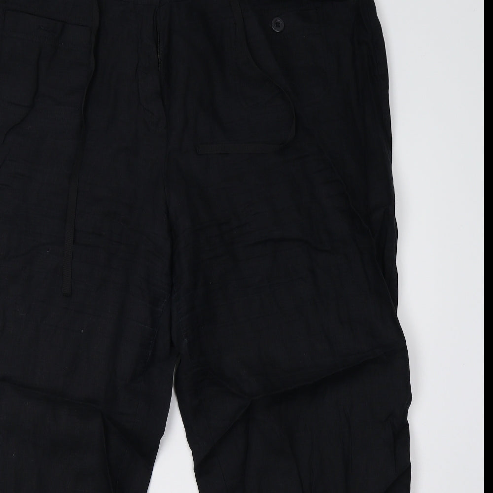 Marks and Spencer Womens Black   Trousers  Size 20 L30 in