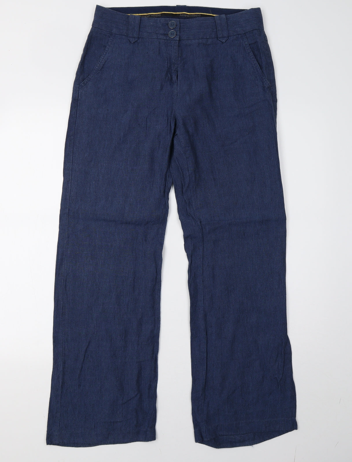 Marks and Spencer Womens Blue   Trousers  Size 10 L32 in