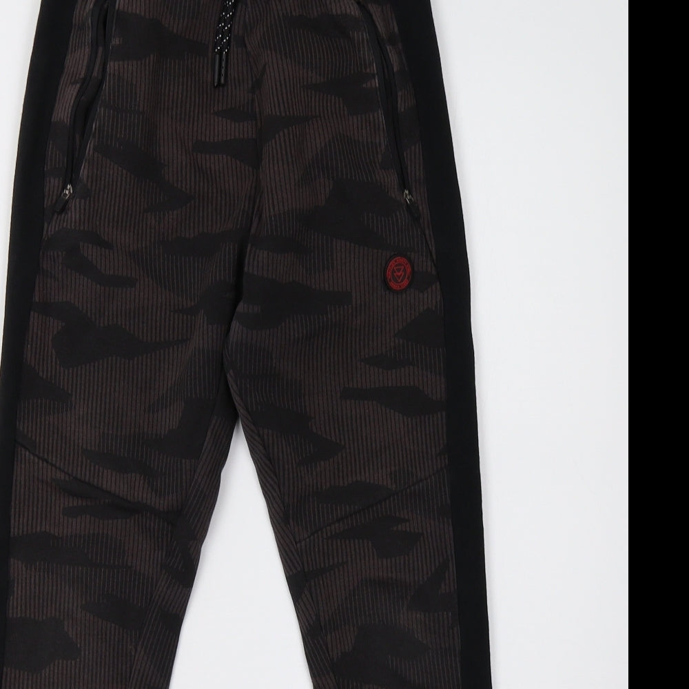 George Boys Brown Camouflage  Jogger Trousers Size 10-11 Years