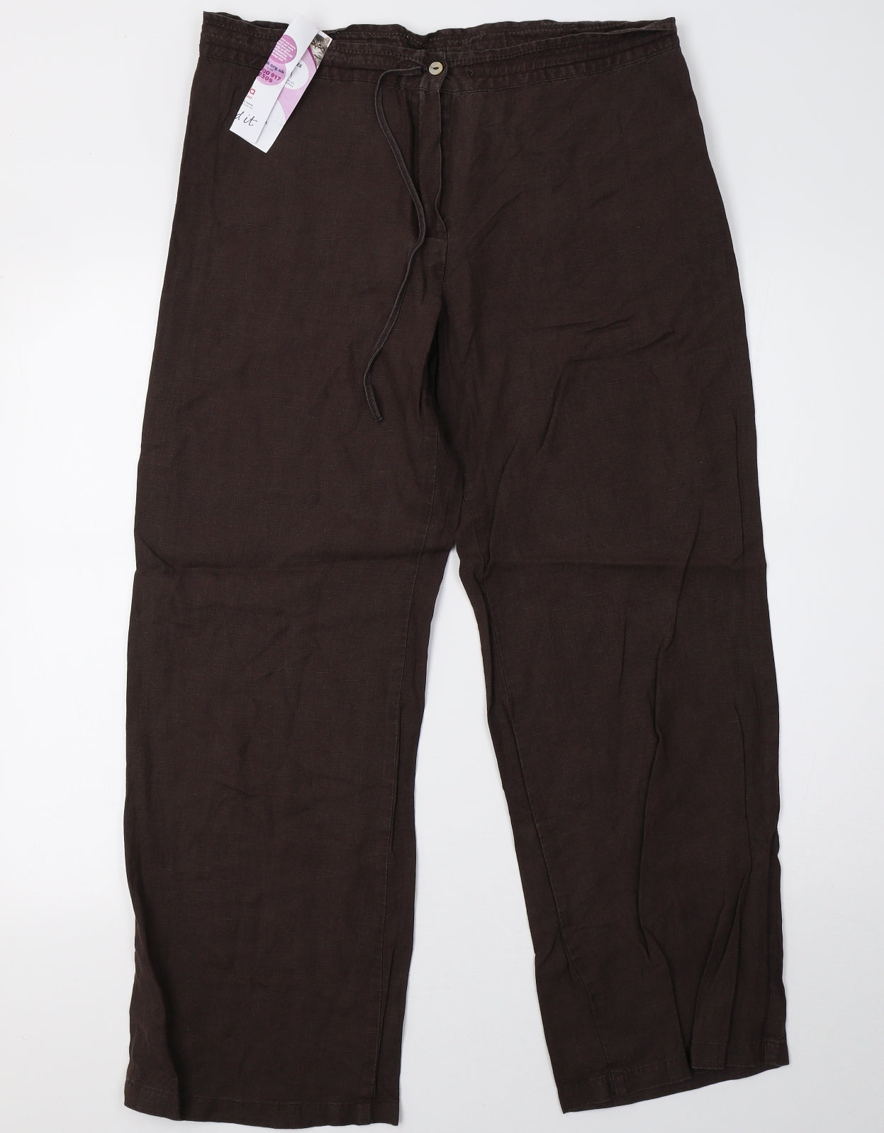 Marks and Spencer Womens Brown   Trousers  Size 14 L29 in
