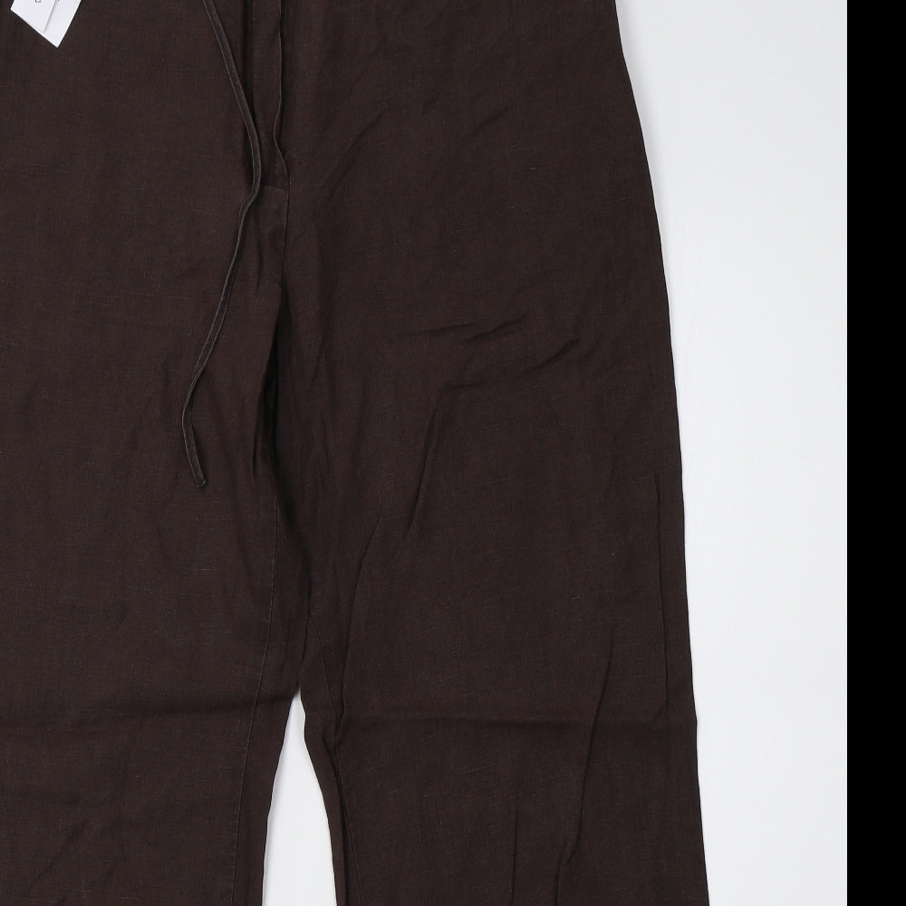 Marks and Spencer Womens Brown   Trousers  Size 14 L29 in