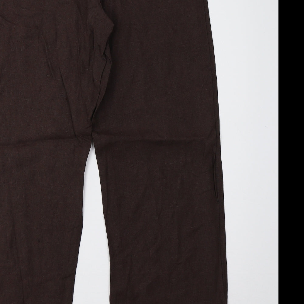 Marks and Spencer Womens Brown   Trousers  Size 14 L29 in