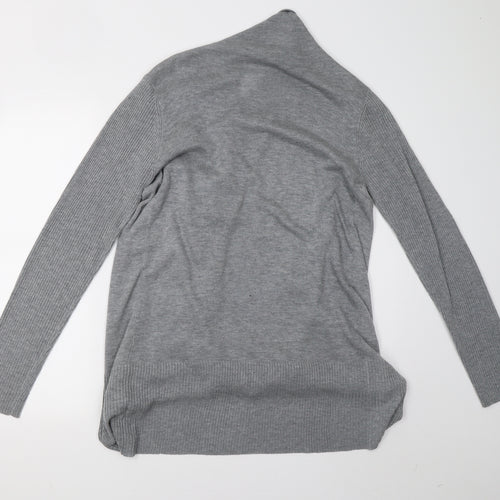 Primark Womens Grey  Knit Cardigan Jumper Size 12