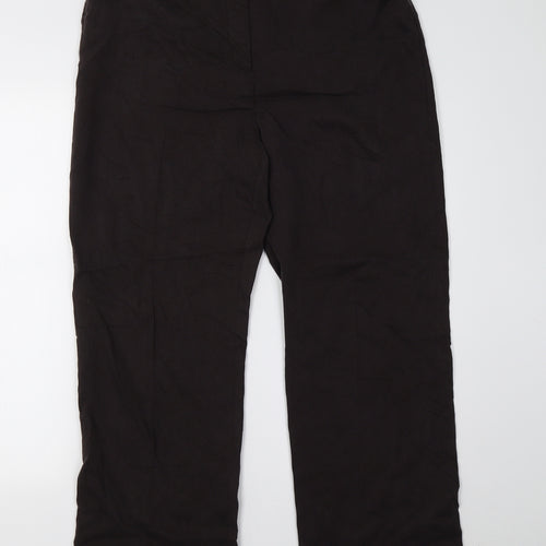 cc Womens Brown   Trousers  Size 14 L30 in