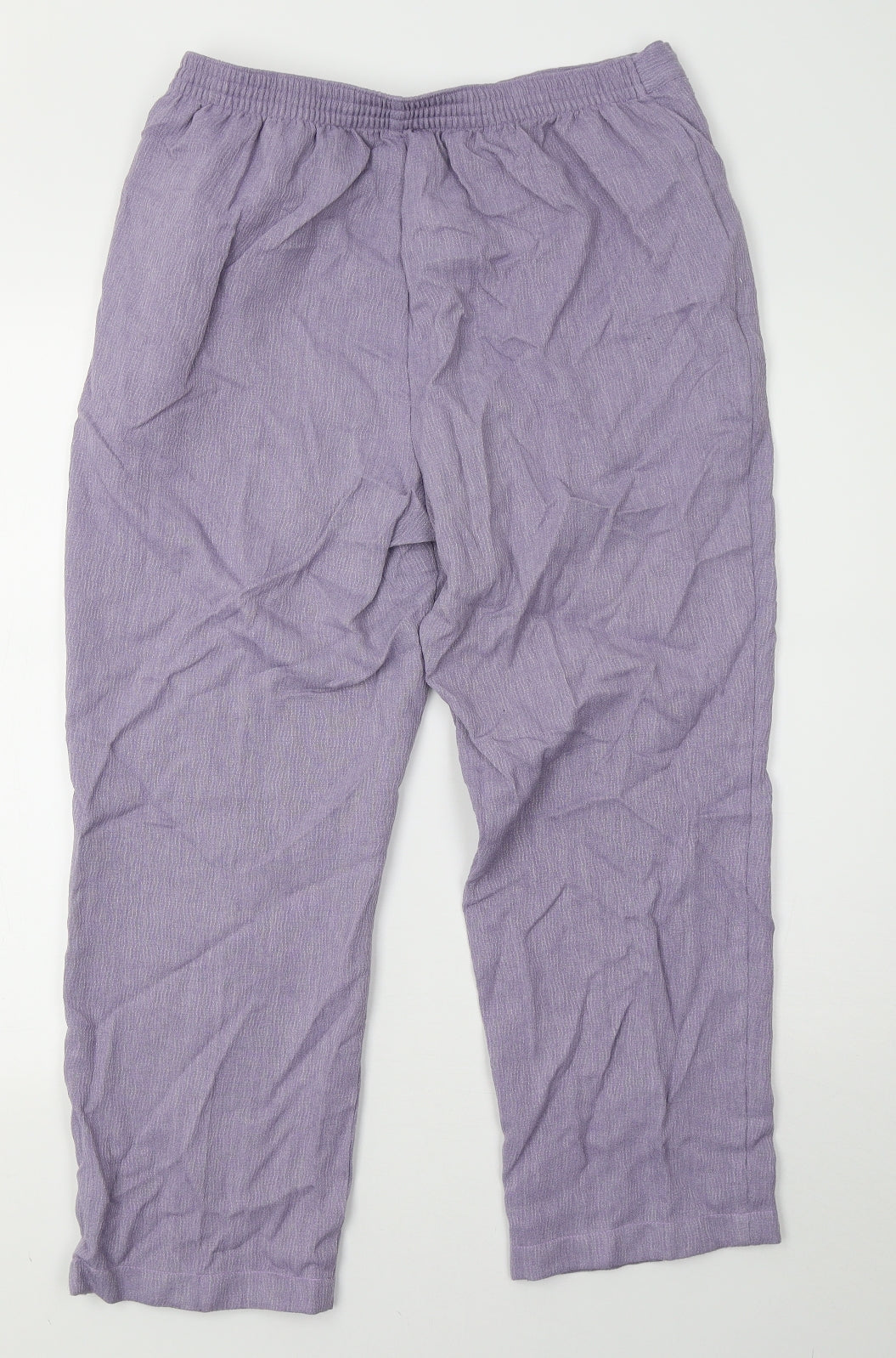 Marks and Spencer Womens Purple   Trousers  Size 16 L26 in