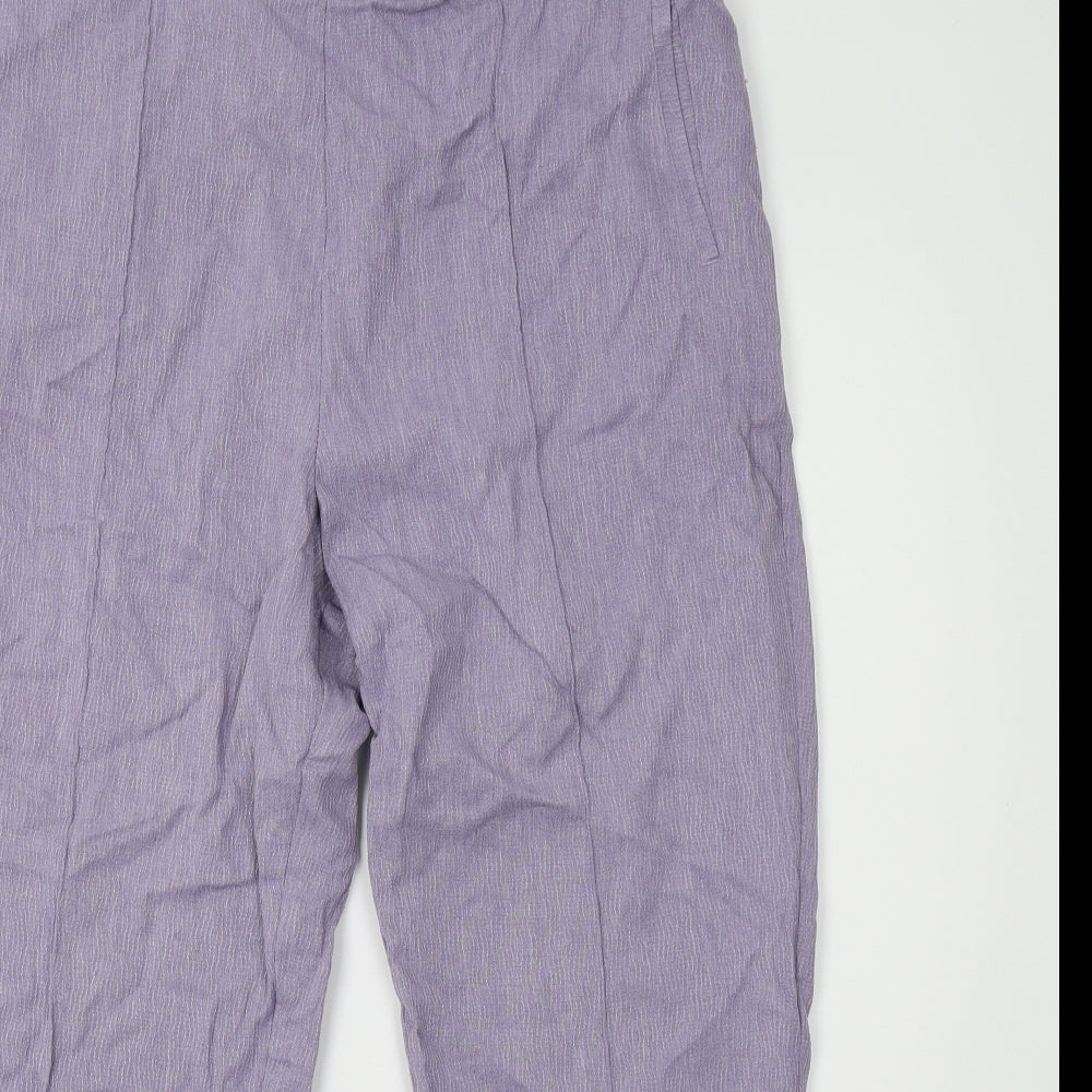 Marks and Spencer Womens Purple   Trousers  Size 16 L26 in