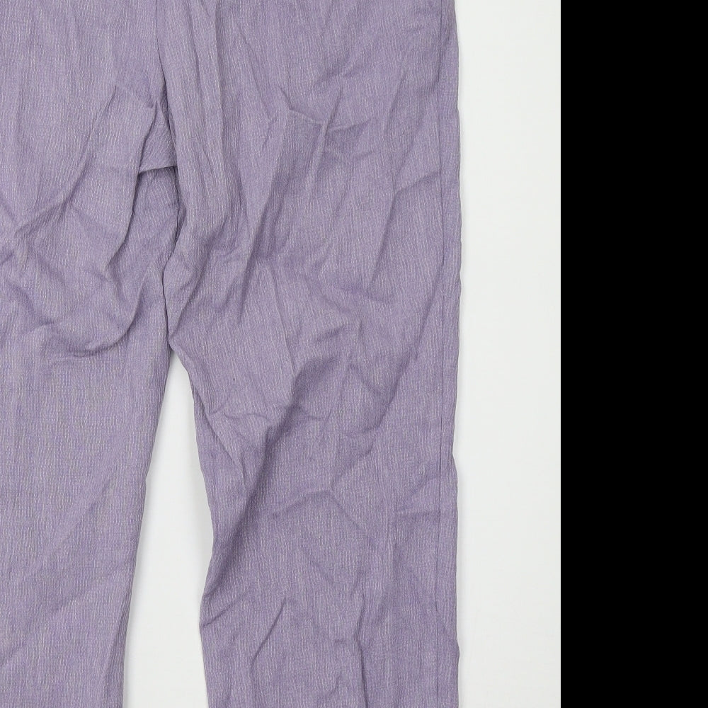 Marks and Spencer Womens Purple   Trousers  Size 16 L26 in