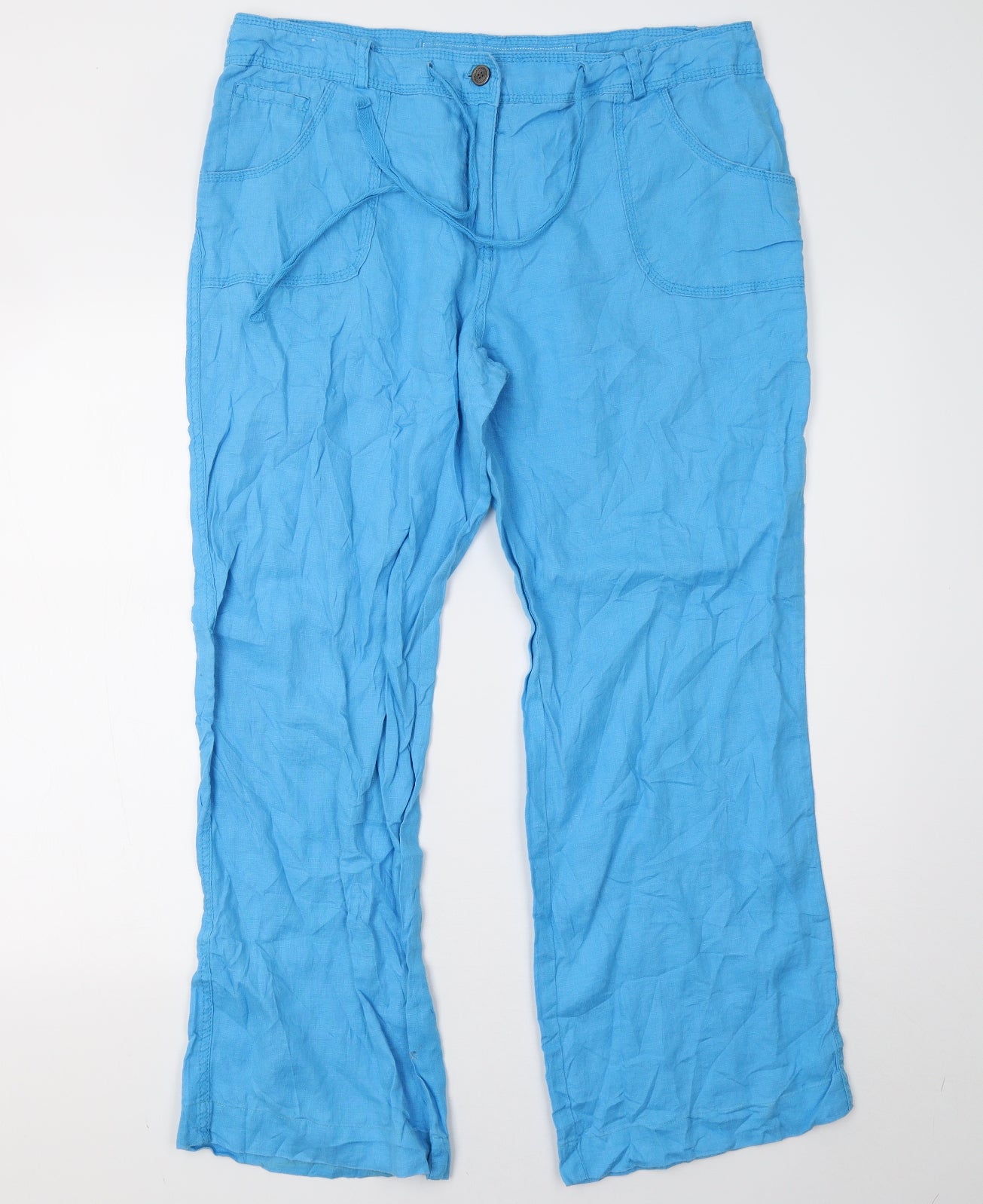 Primark Womens Blue   Trousers  Size 16 L30 in