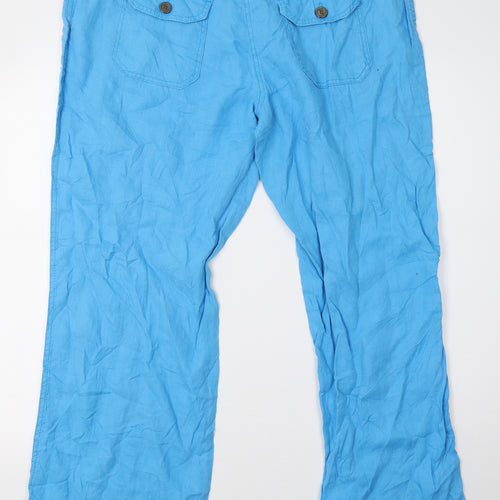 Primark Womens Blue   Trousers  Size 16 L30 in