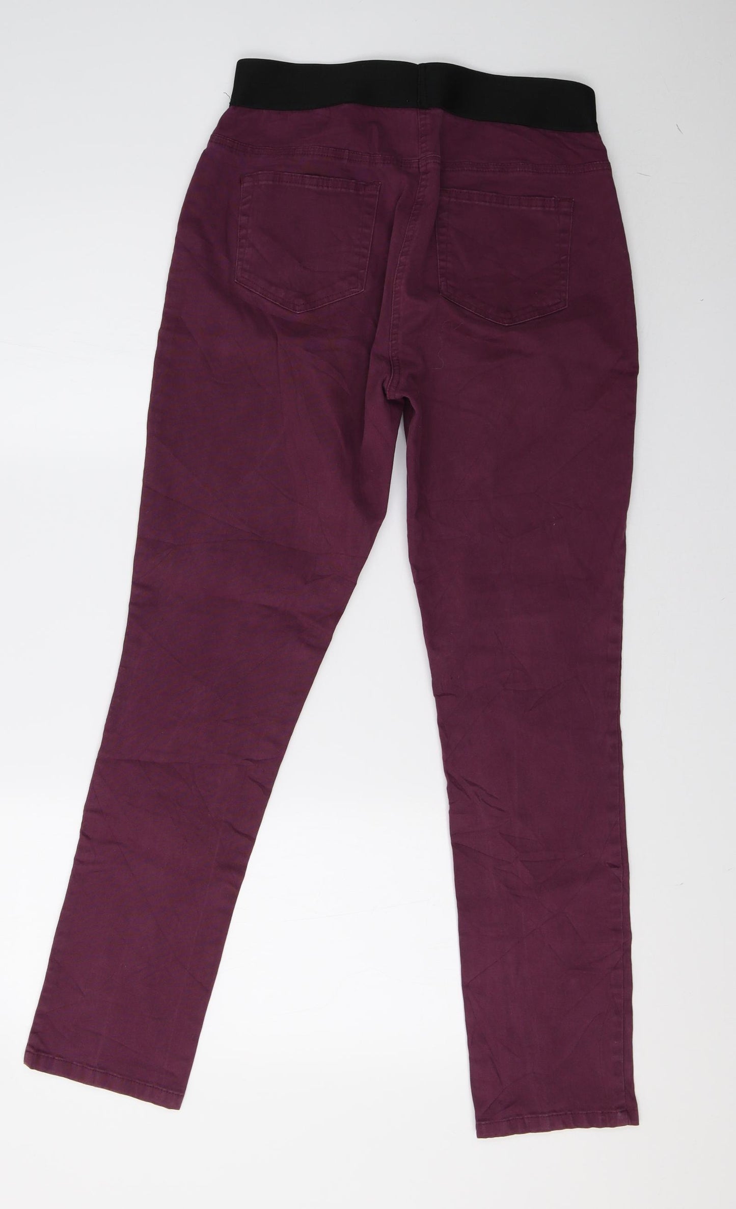 Damart Womens Purple  Denim Jegging Trousers Size 14 L31 in