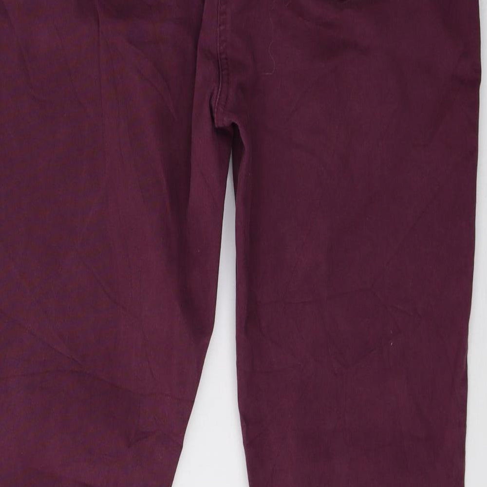 Damart Womens Purple  Denim Jegging Trousers Size 14 L31 in