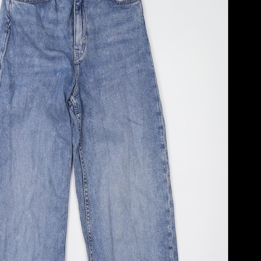 Primark Girls Blue  Denim Wide-Leg Jeans Size 10-11 Years