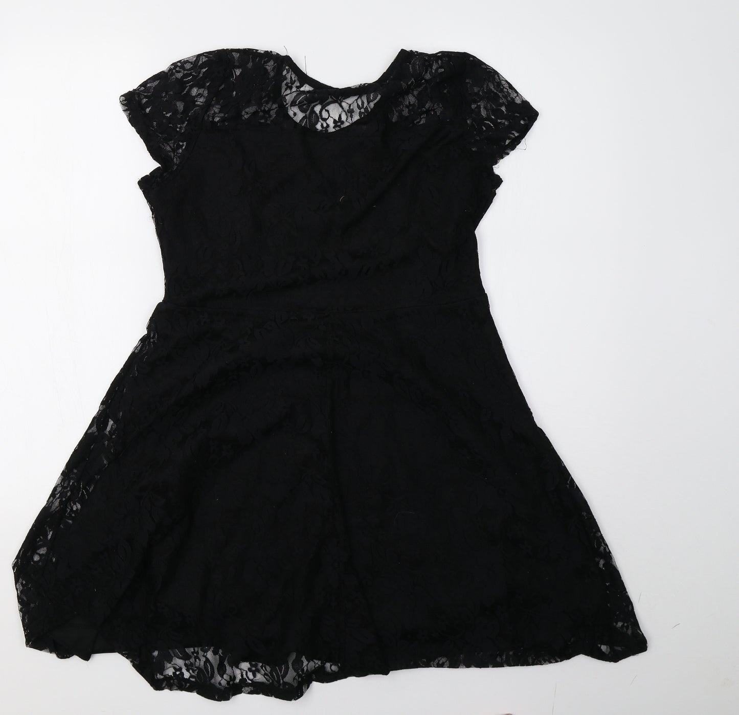measoul Womens Black  Lace A-Line  Size 10