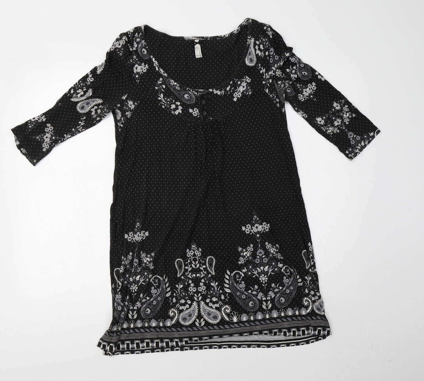 NEXT Womens Grey Polka Dot  A-Line  Size 10