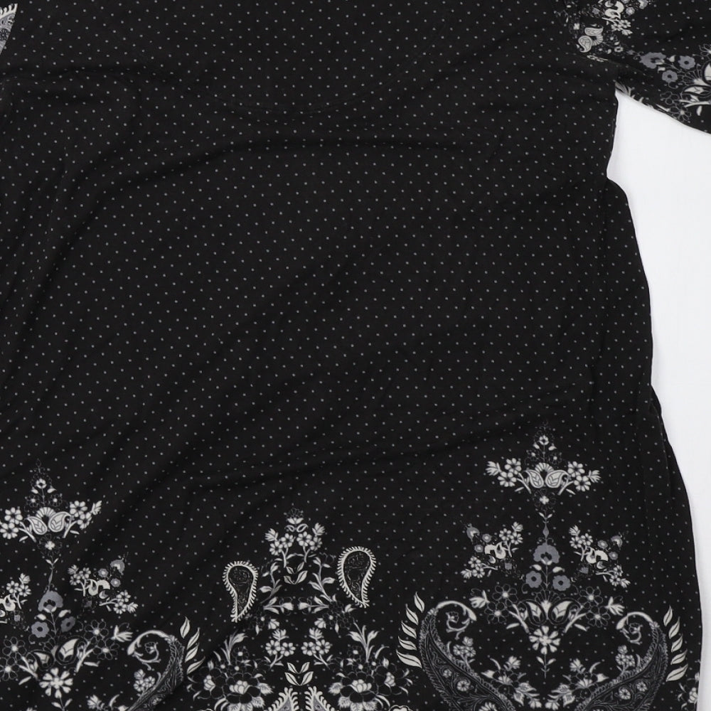 NEXT Womens Grey Polka Dot  A-Line  Size 10