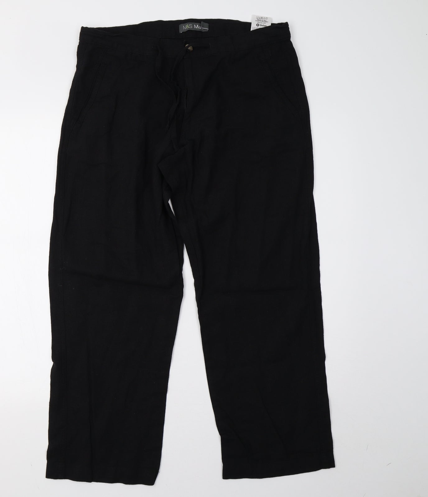 Marks and Spencer Mens Black   Trousers  Size 34 L29 in