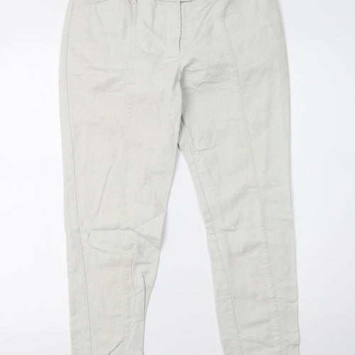 H&M Womens Grey   Trousers  Size 10 L27.5 in