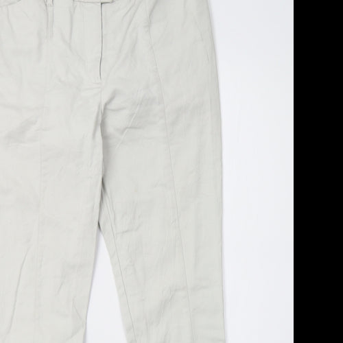 H&M Womens Grey   Trousers  Size 10 L27.5 in