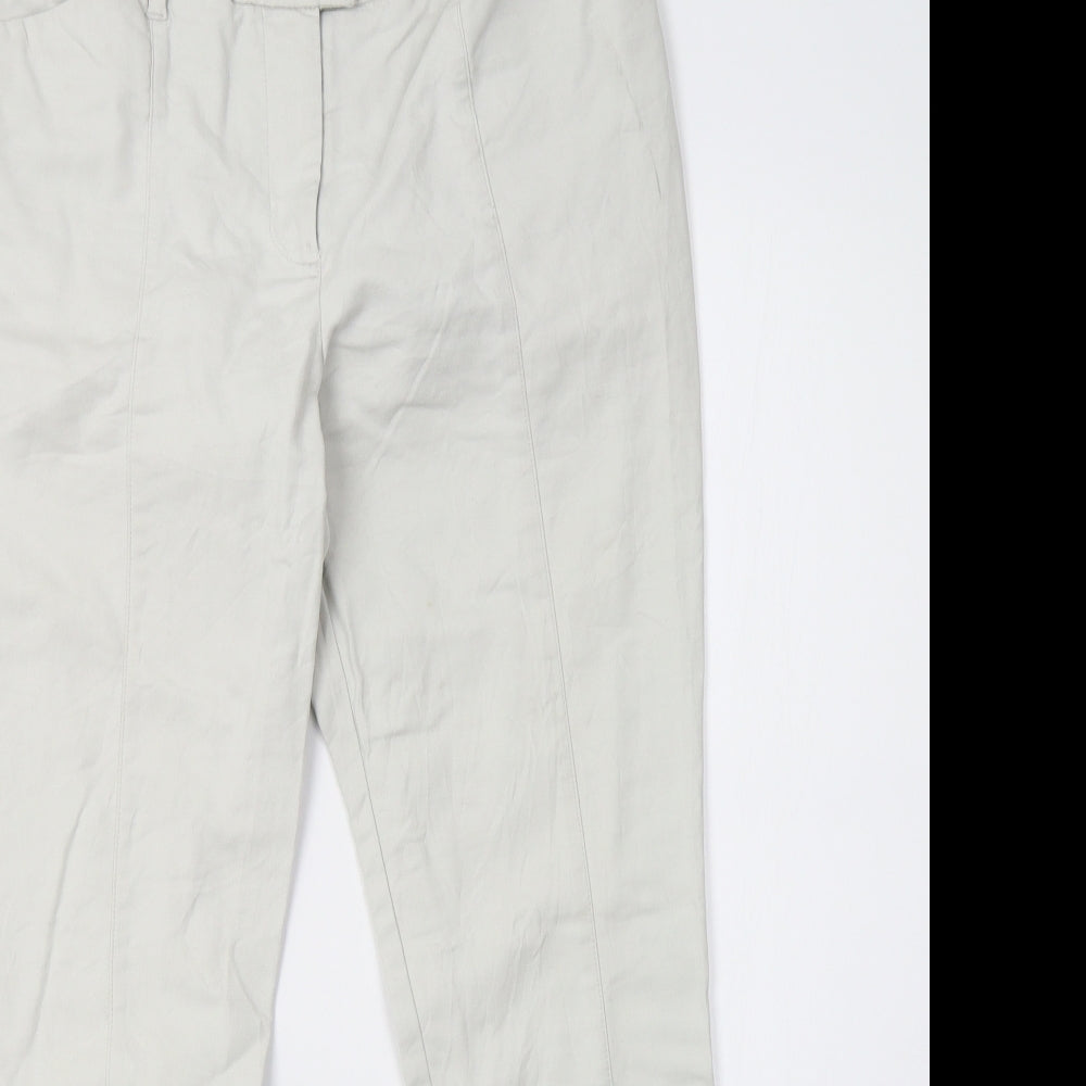 H&M Womens Grey   Trousers  Size 10 L27.5 in