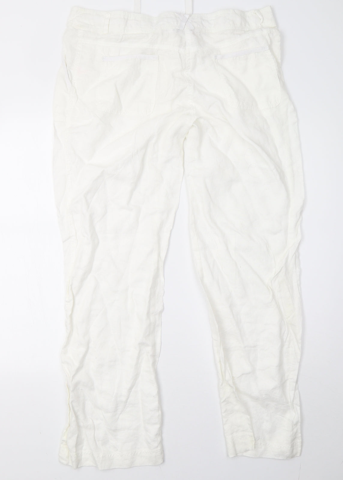 Primark Womens White   Trousers  Size 16 L32 in