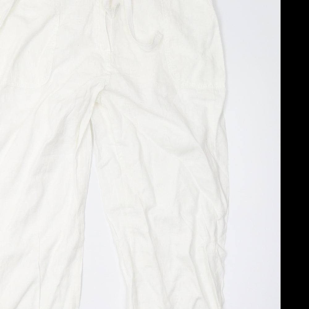 Primark Womens White   Trousers  Size 16 L32 in