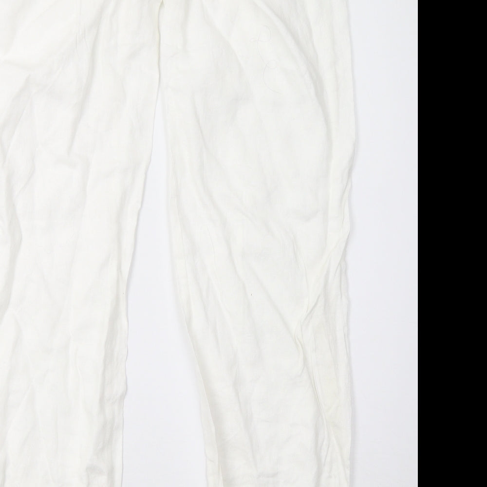 Primark Womens White   Trousers  Size 16 L32 in