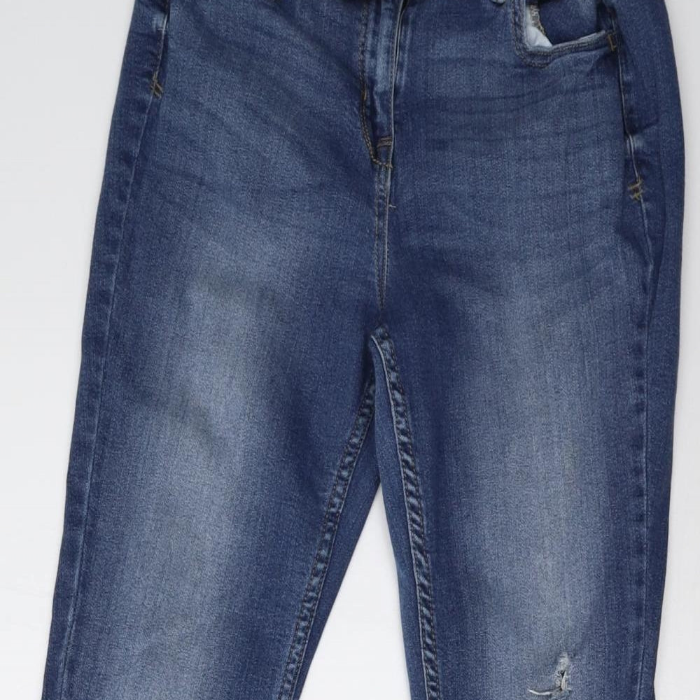 NEXT Womens Blue  Denim Flared Jeans Size 12 L31 in