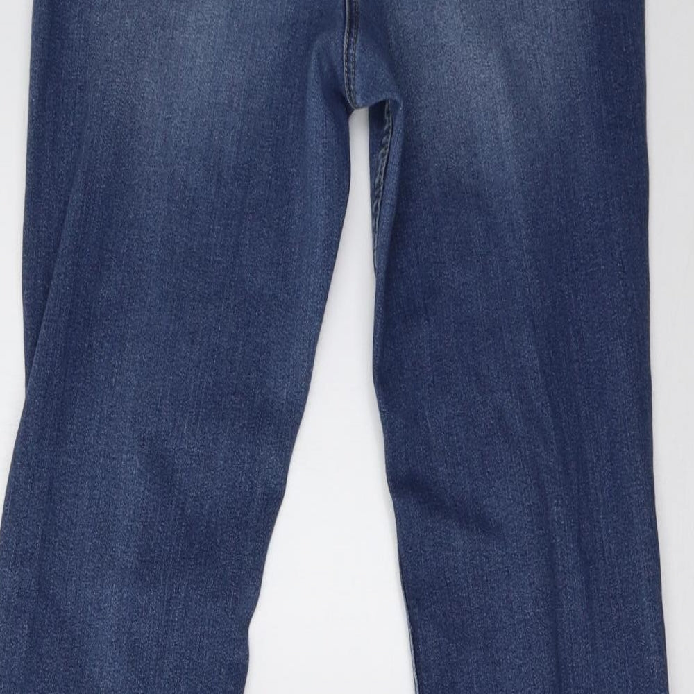 NEXT Womens Blue  Denim Flared Jeans Size 12 L31 in
