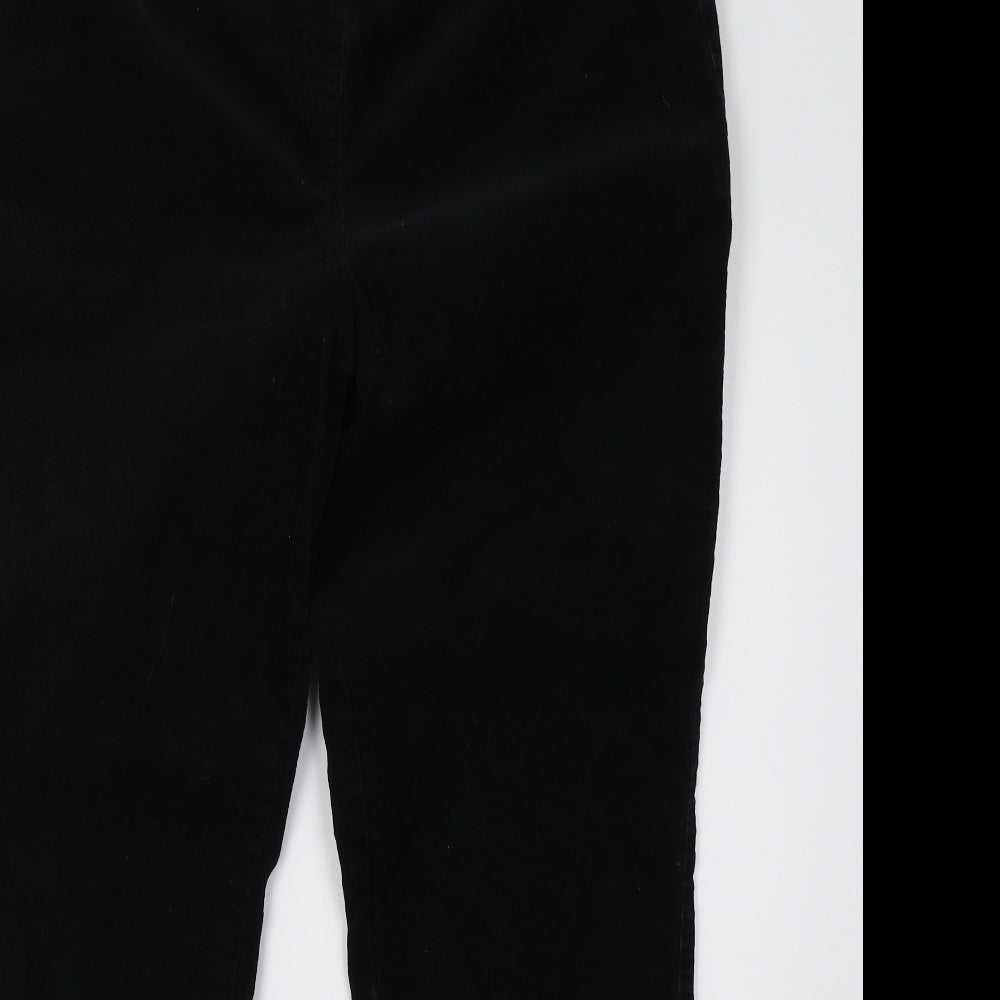 George Womens Black  Velvet Jegging Trousers Size 20 L32 in