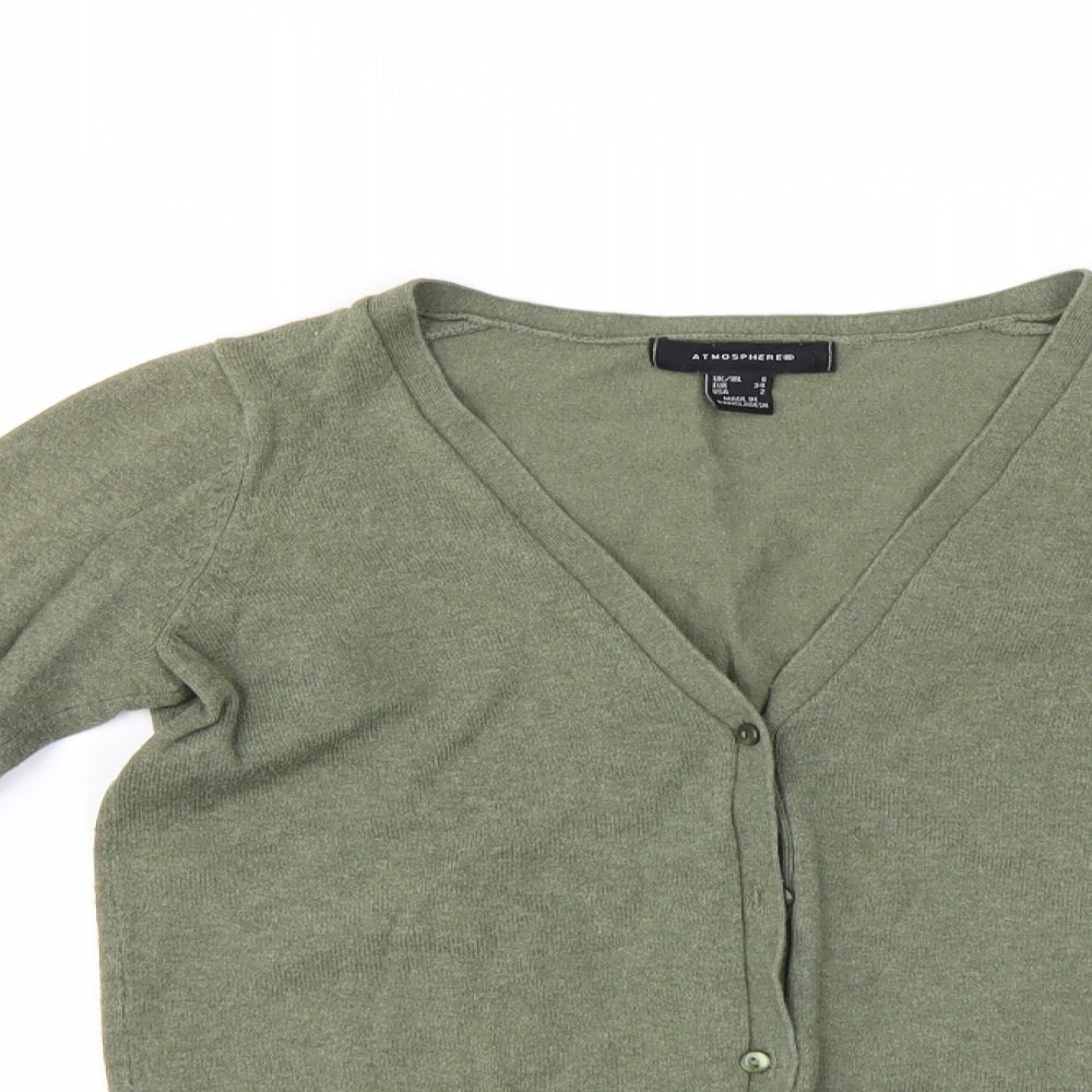 Atmosphere Womens Green   Cardigan Jumper Size 6