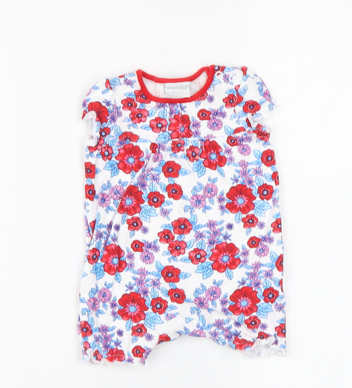 MiniClub Baby Multicoloured Floral  Romper One-Piece Size 0-3 Months