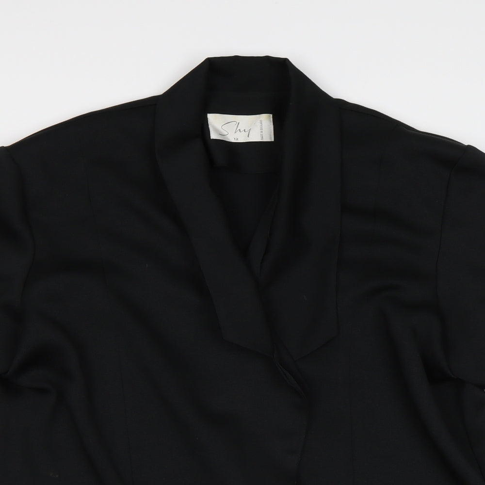 Shy Womens Black   Jacket Blazer Size 12