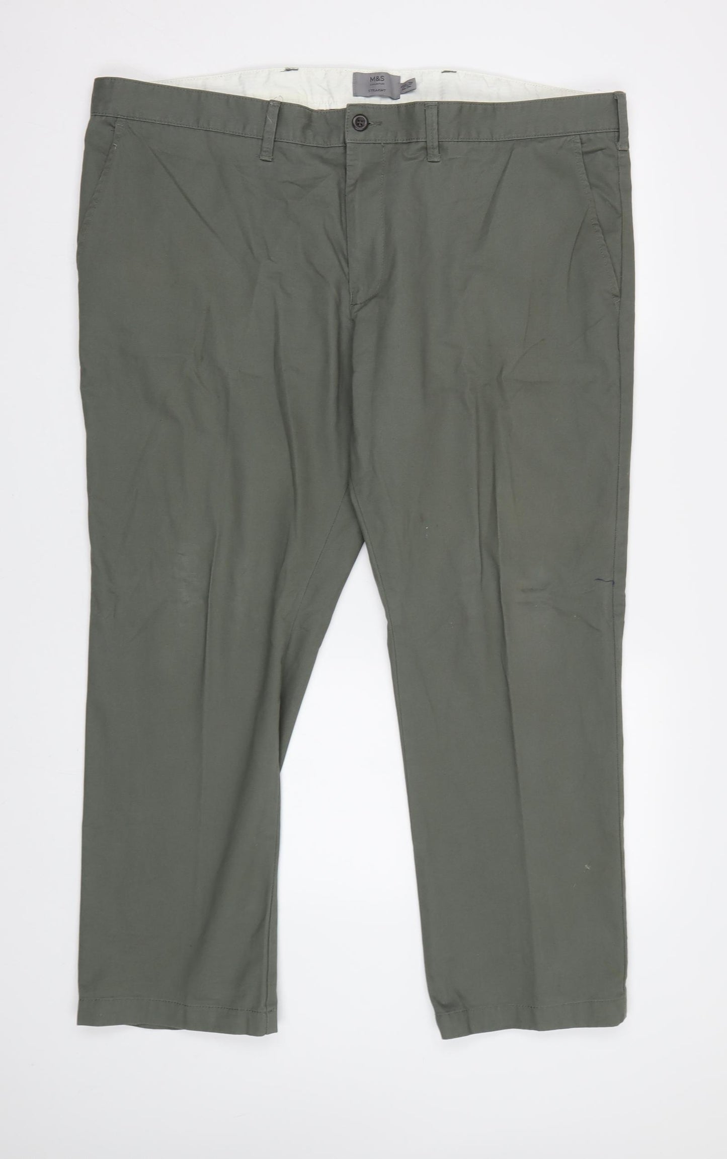 M&S Mens Green   Trousers  Size 44 L29 in