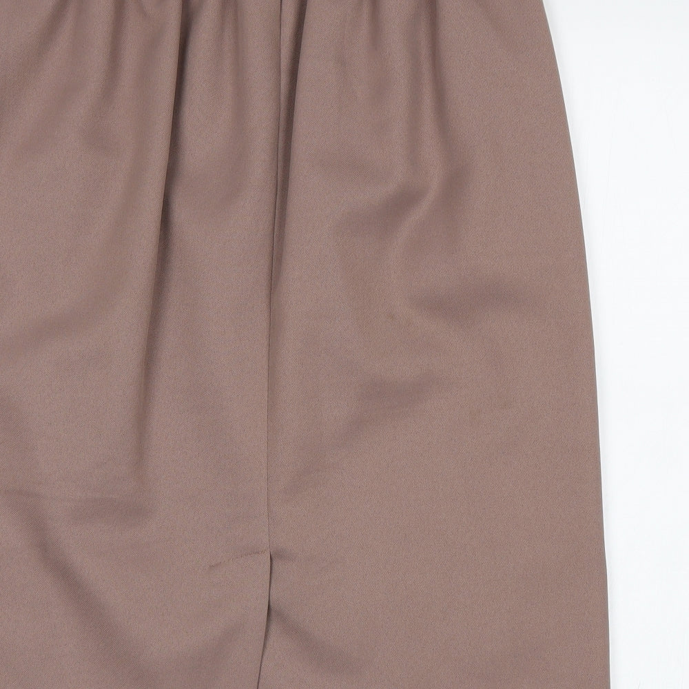 Preworn Womens Beige   Straight & Pencil Skirt Size 14