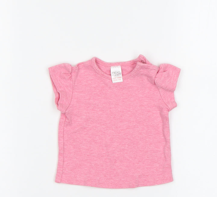 NEXT Baby Pink Basic Polo Size 0-3 Months