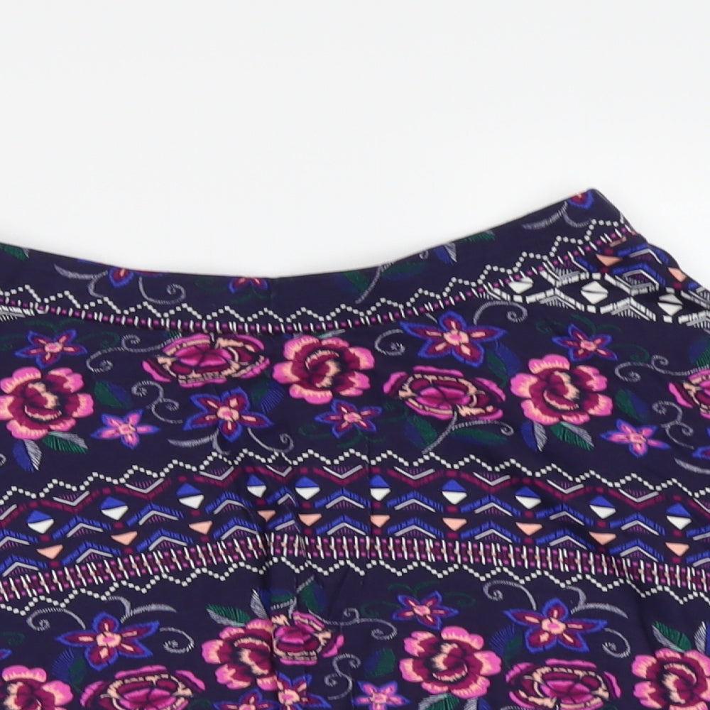 Primark Girls Beige Floral  Flare Skirt Size 11-12 Years