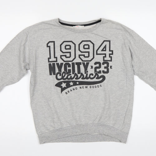 Lefties Womens Grey   Pullover Sweatshirt Size L  - NYC