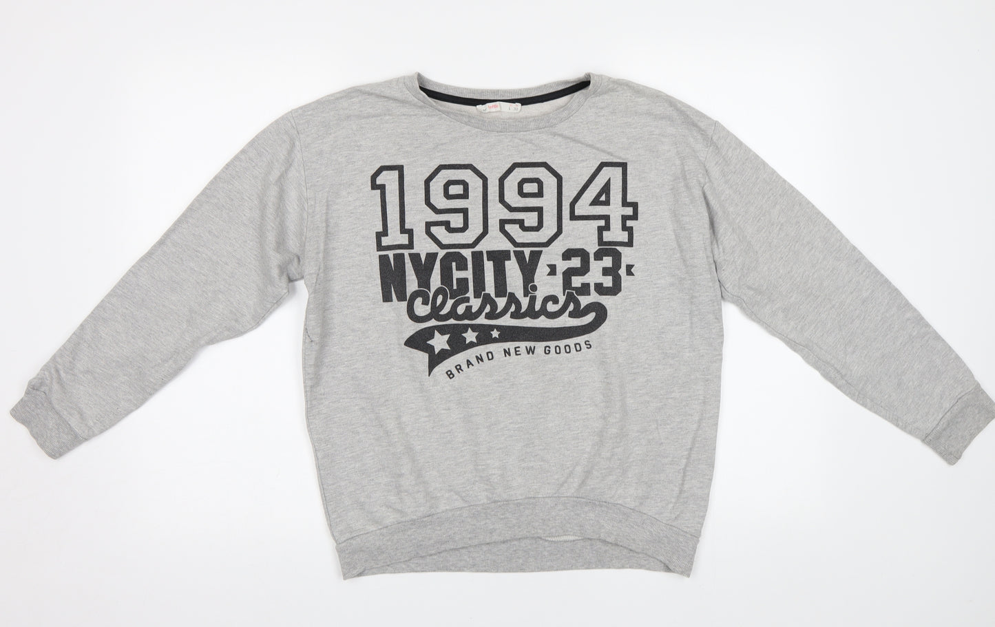 Lefties Womens Grey   Pullover Sweatshirt Size L  - NYC