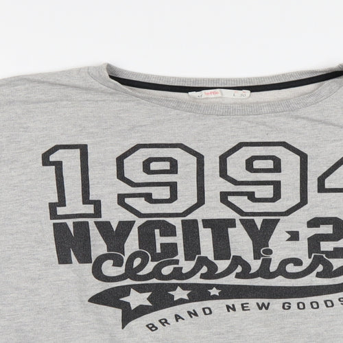 Lefties Womens Grey   Pullover Sweatshirt Size L  - NYC