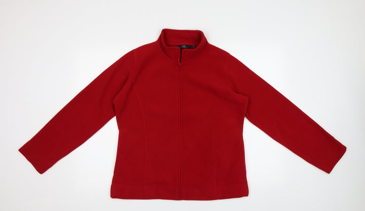 Isle Womens Red   Full Zip Sweatshirt Size 14