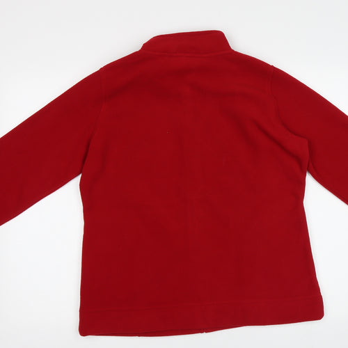 Isle Womens Red   Full Zip Sweatshirt Size 14