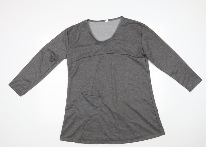 Preworn Womens Grey Tunic Sweatshirt Size XL