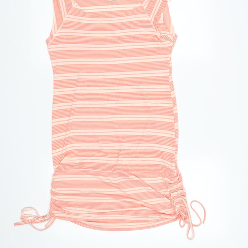 Bay Womens Pink Striped  T-Shirt Dress  Size 12