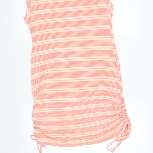Bay Womens Pink Striped  T-Shirt Dress  Size 12