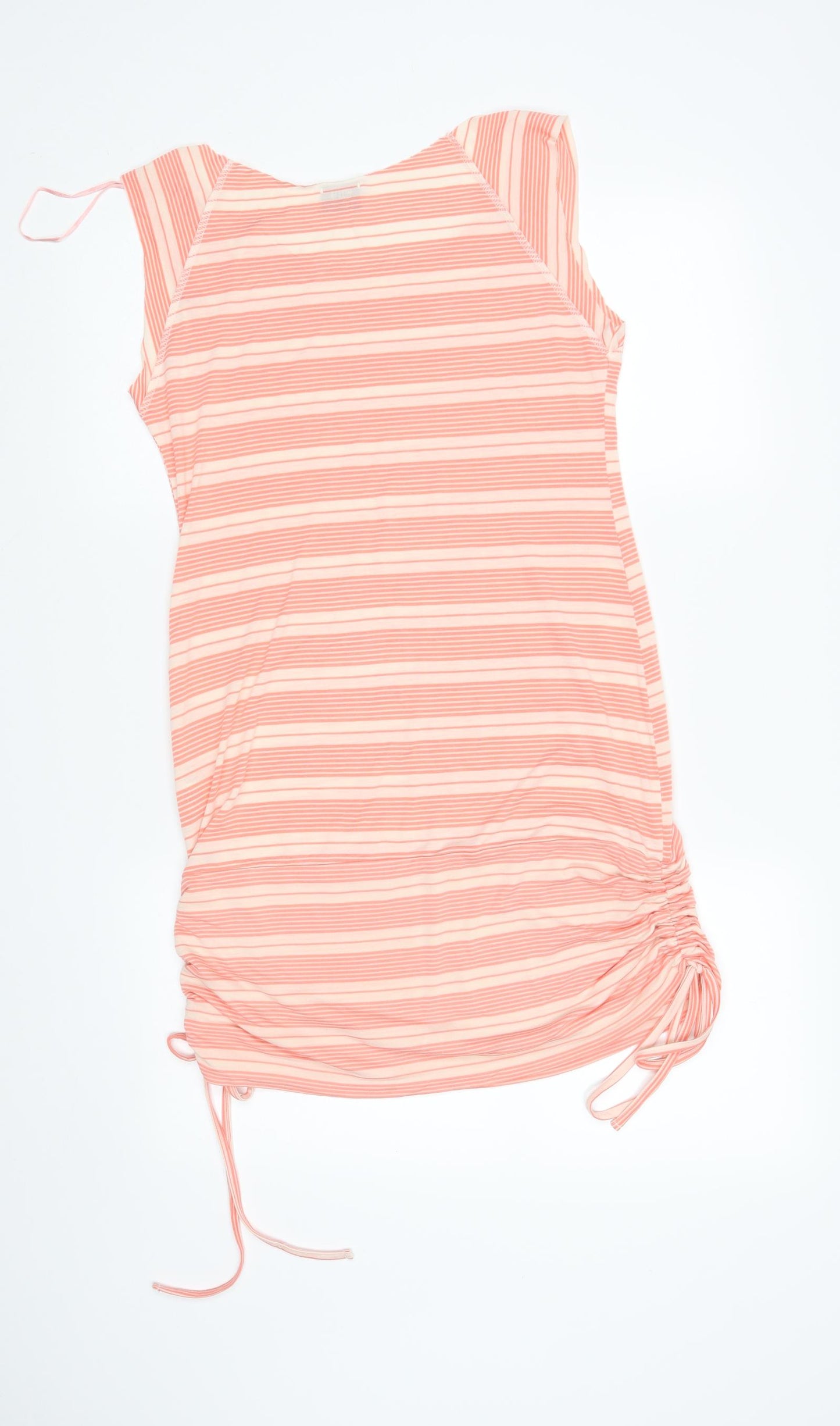 Bay Womens Pink Striped  T-Shirt Dress  Size 12
