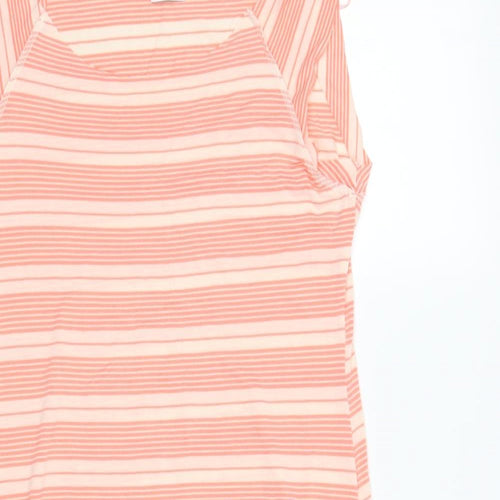 Bay Womens Pink Striped  T-Shirt Dress  Size 12