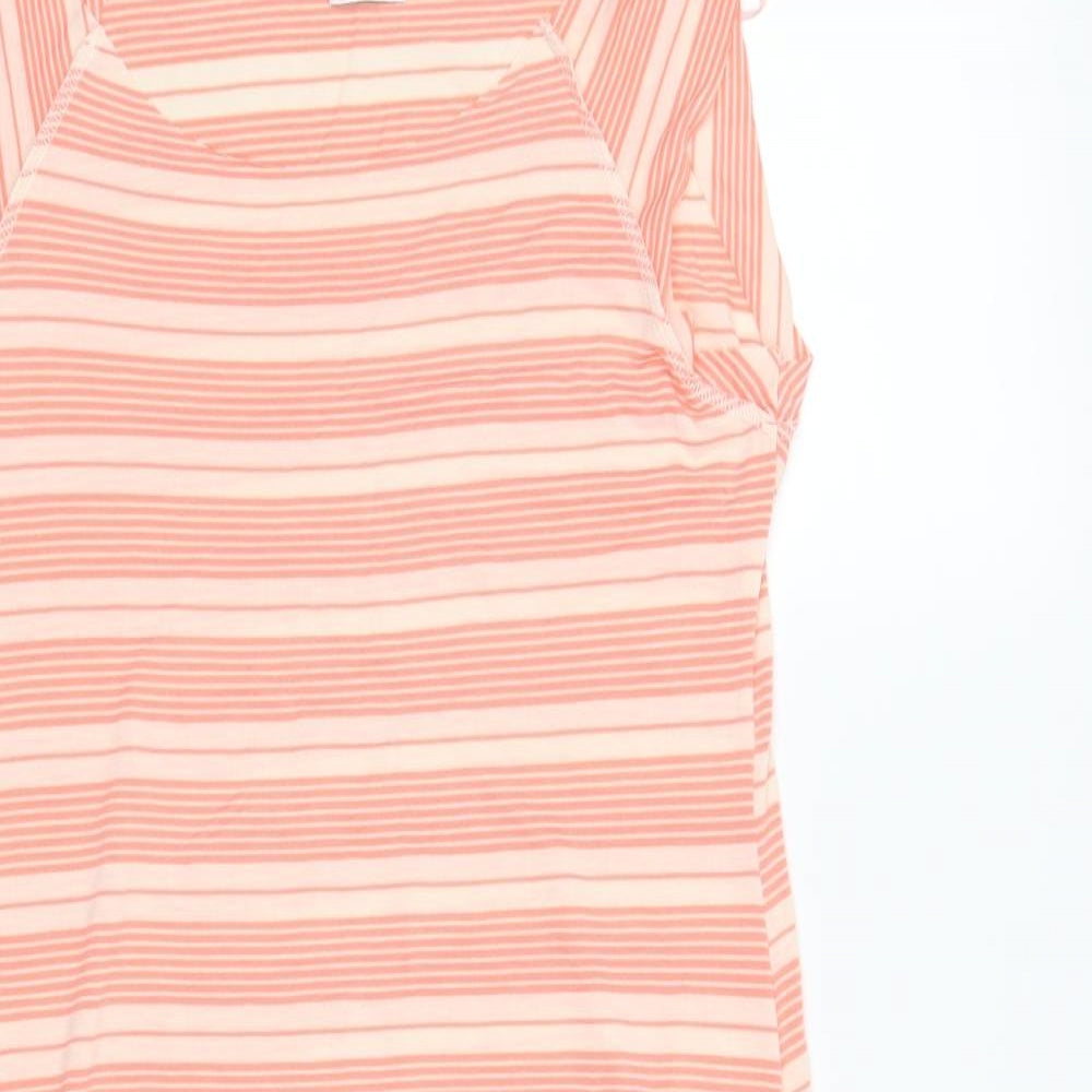 Bay Womens Pink Striped  T-Shirt Dress  Size 12
